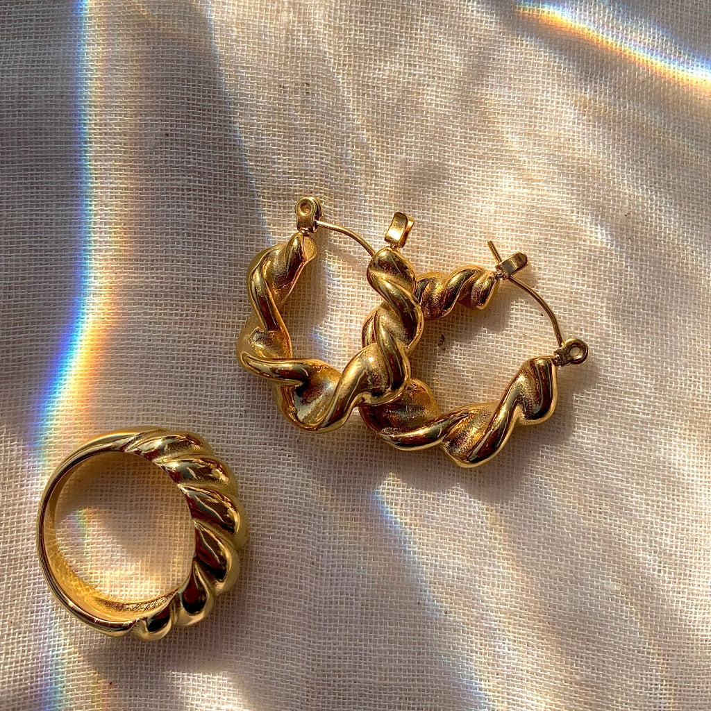 Parisian hoop earrings