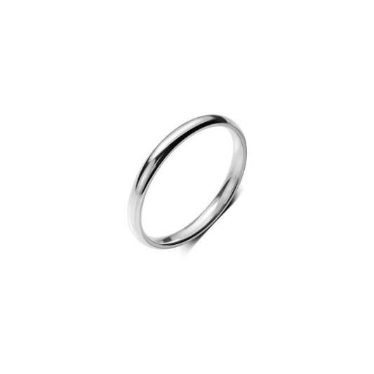 Fossano Ring 2mm Silver