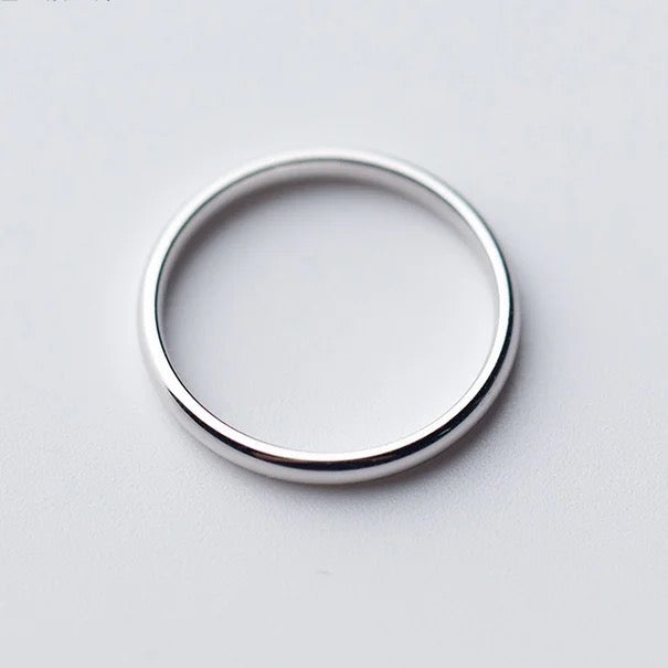 Fossano Ring 2mm Silver